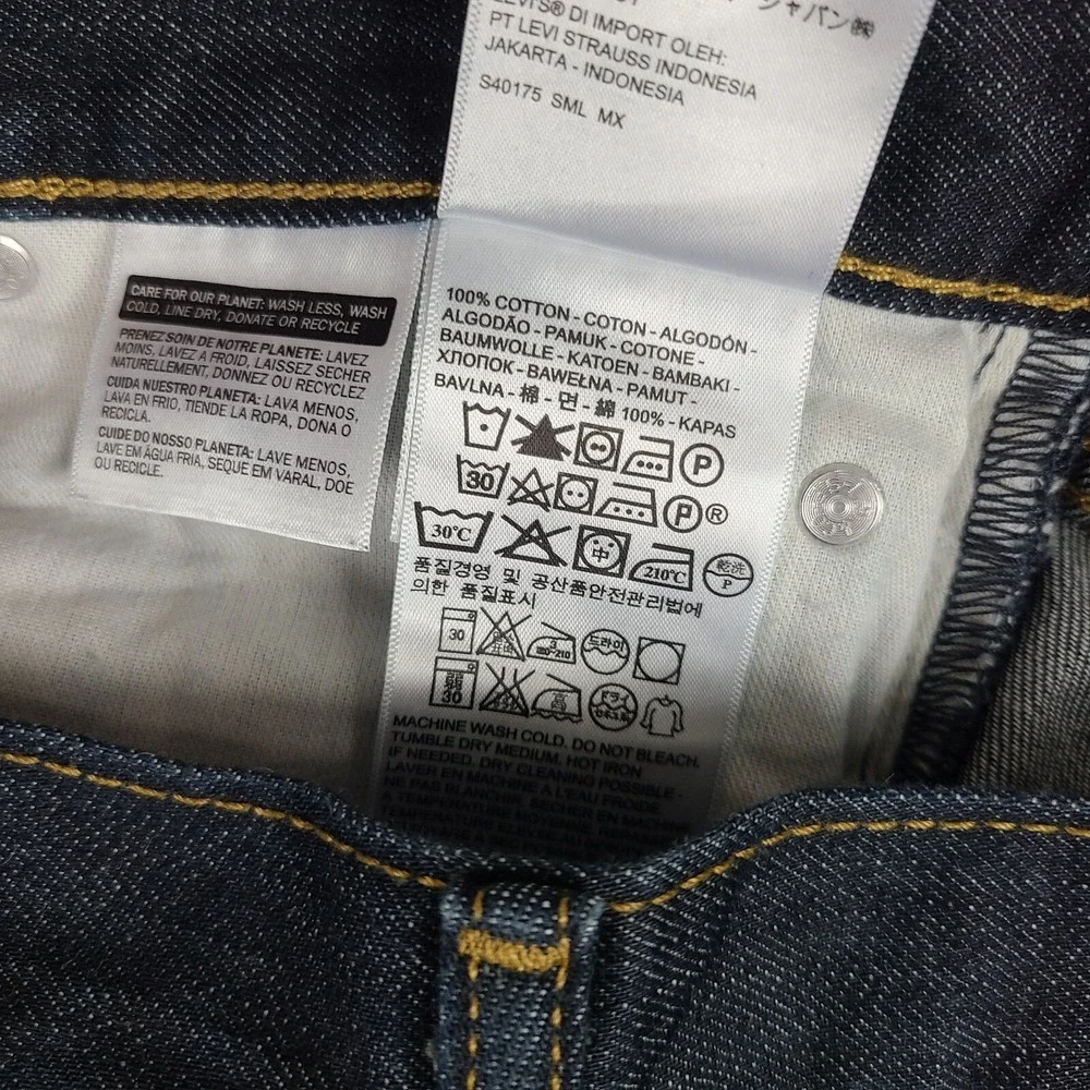Levi's 508 Jeans Mens 30x32 Regular Tapered Fit‎ Blue Dark Wash